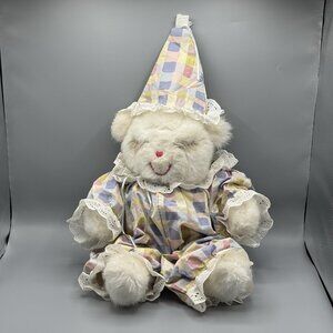 Ms Noah Birthday Party Bear Plush Stuffed Animal 19" Vintage